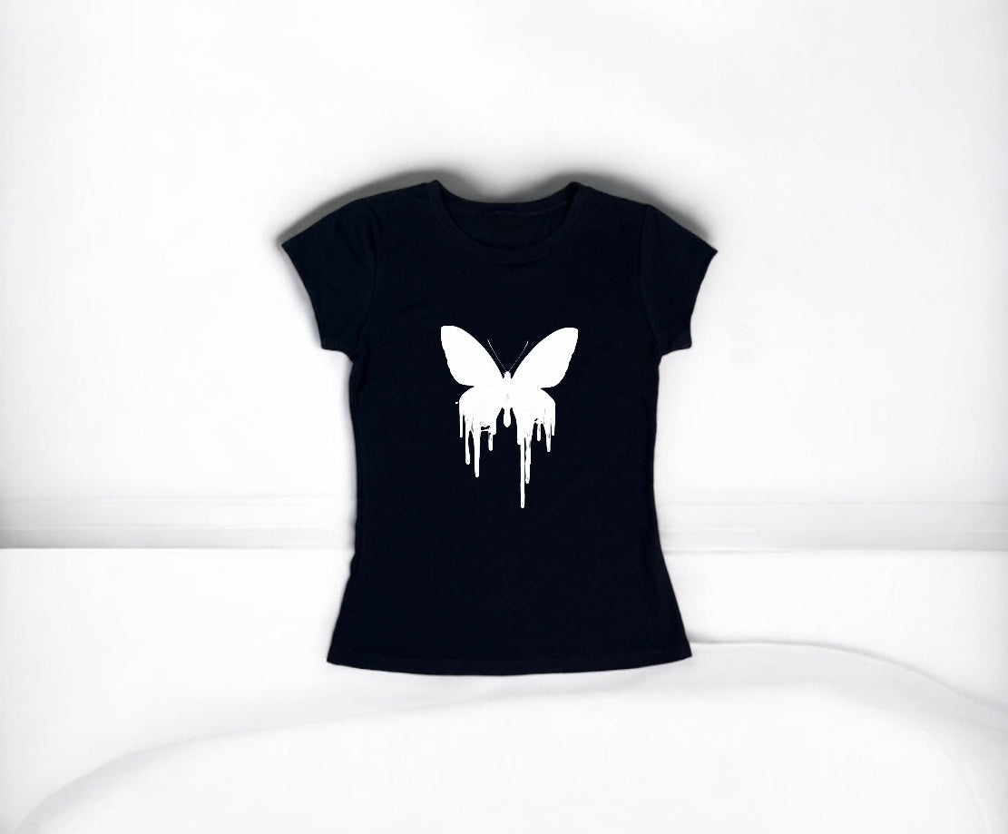 Camiseta Mariposa Blanca