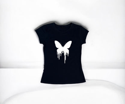 Camiseta Mariposa Blanca