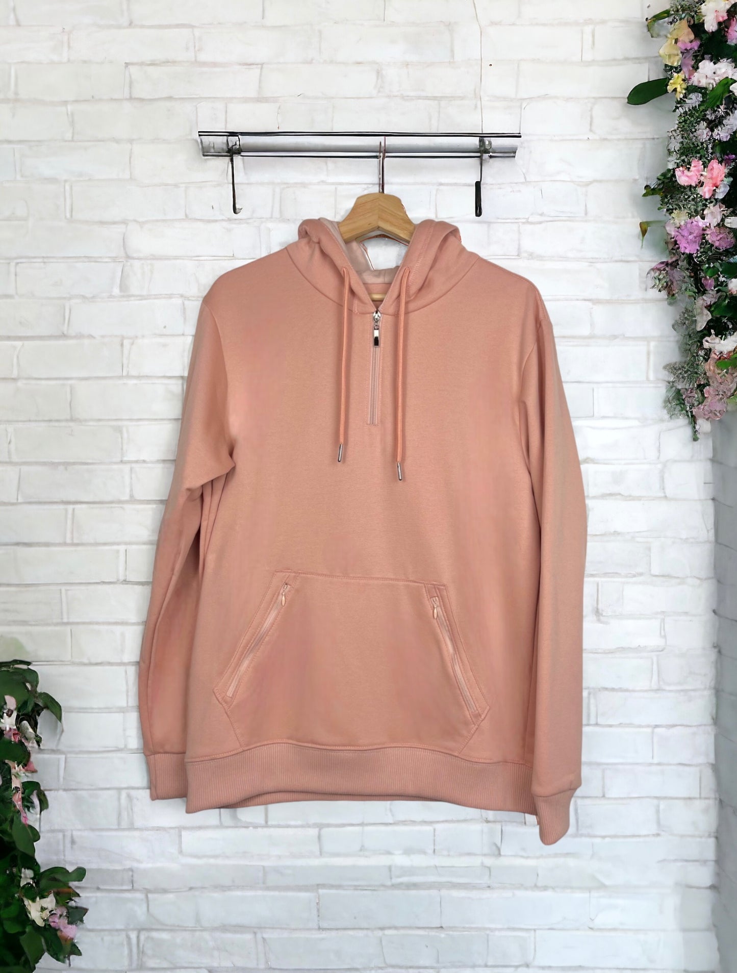 Hoodie Oversize con cremallera Destello