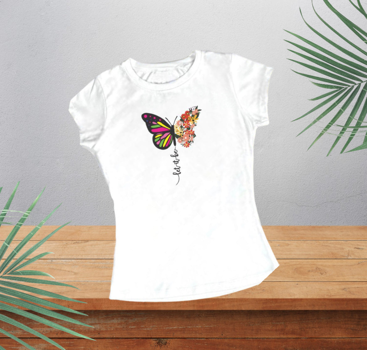 Camiseta Mariposa Let it be